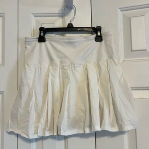 JoyLab White Pleated Skater Skirt